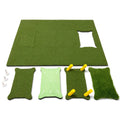 Green Turf Golf Hitting Mat With Inserts