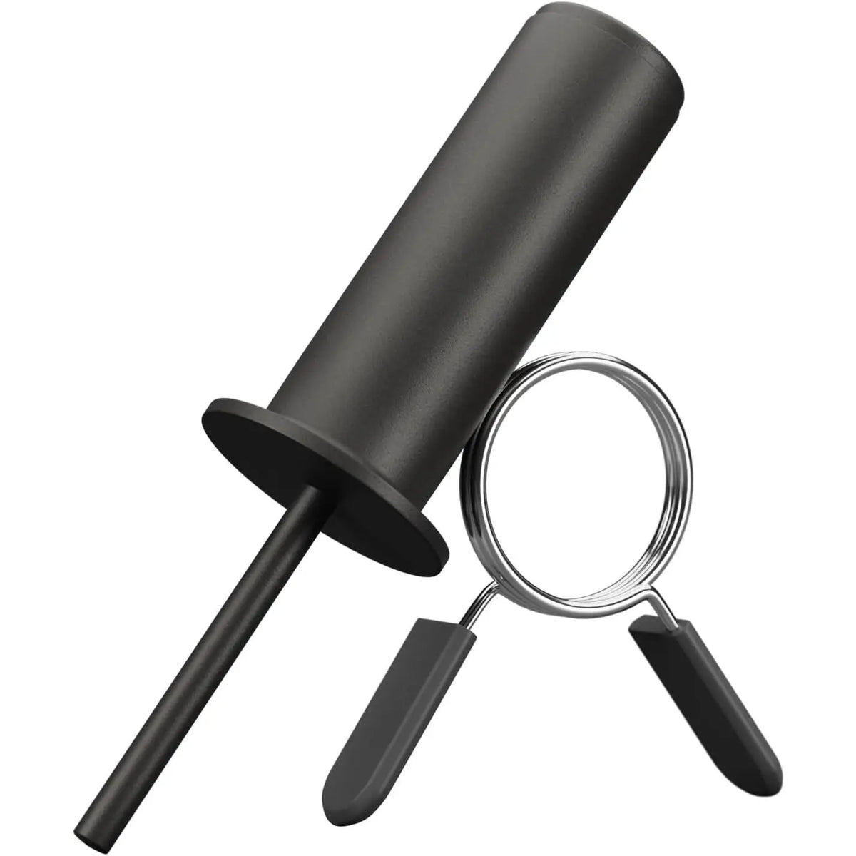 Black Steel Weight Stack Pin with Spring Clip