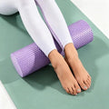 Purple Round Foam Roller with Raised Dot Texture