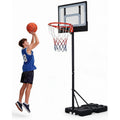 Portable Basketball Hoop With Clear Backboard and Base