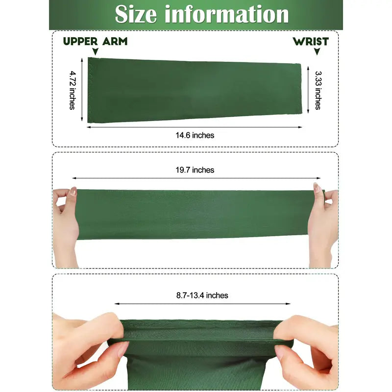 Multicolour Stretch Arm Sleeves, Twelve Pairs