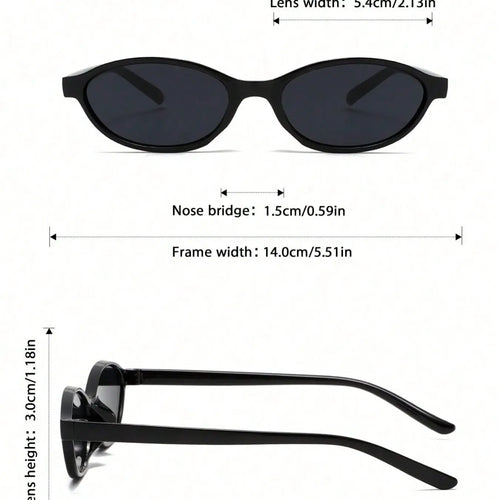 Assorted Tinted Narrow Frame Sunglasses Set