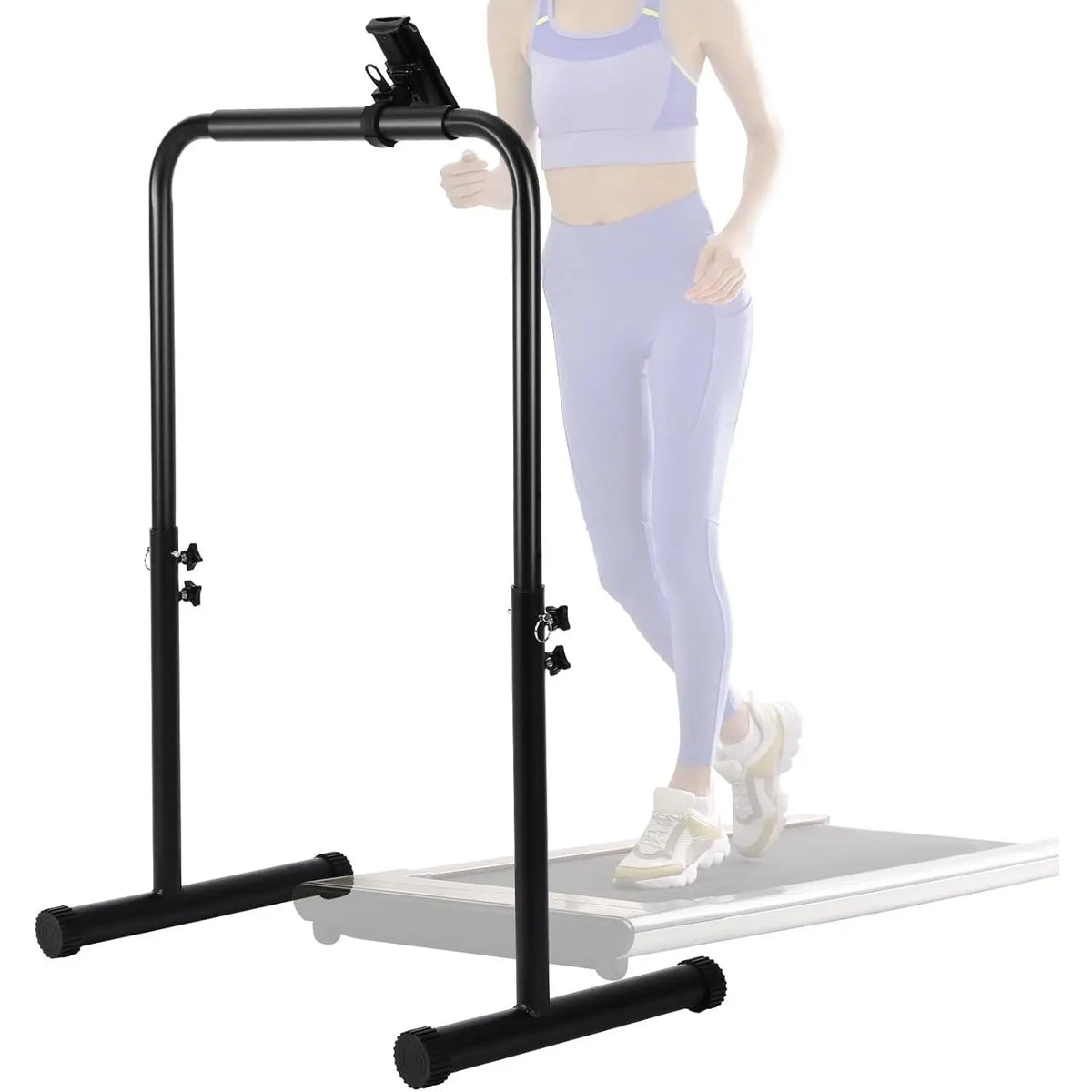 Black Steel Handrail Frame with Phone Holder
