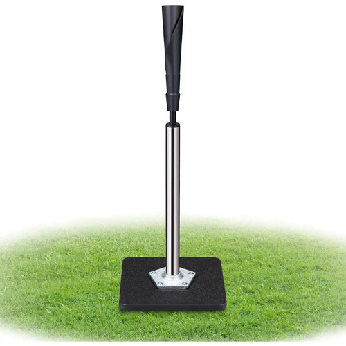 Adjustable Batting Tee with Black Rubber Base