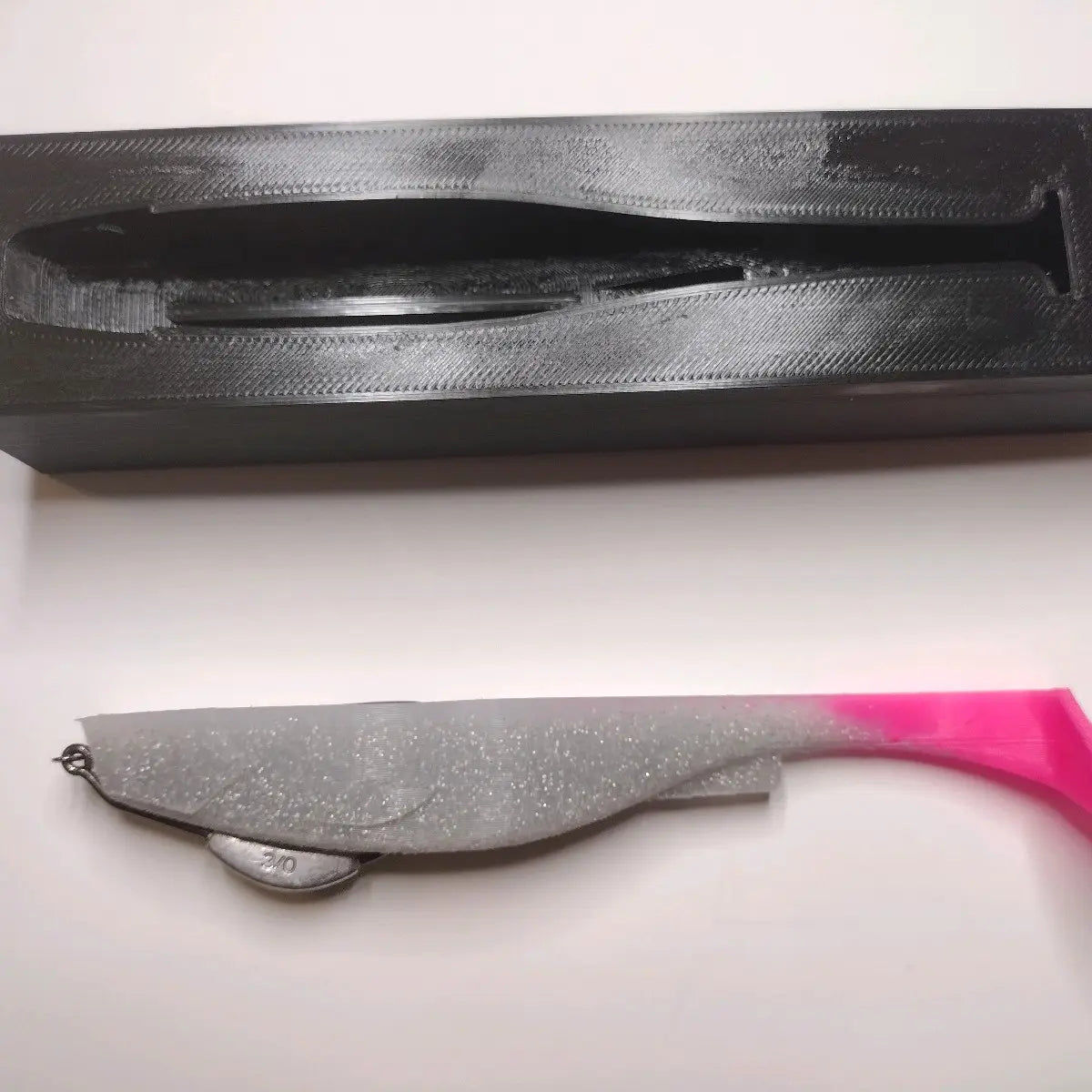 Black Mold for Casting Paddle Tail Fishing Lures
