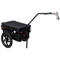 Black Bike Cargo Trailer with Cover