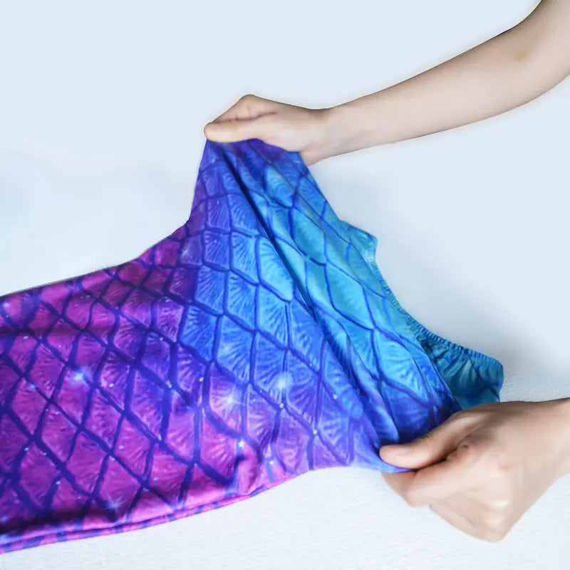 Girls Mermaid Tail Swim Set with Fin