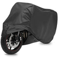 Black Fitted Motorcycle Cover with Weatherproof Fabric